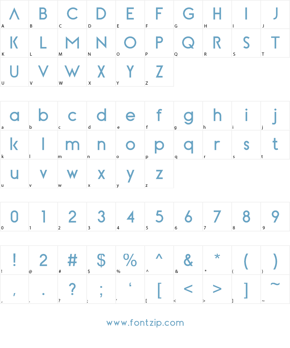 Magical Stylish Sans Serif Demo Font Character