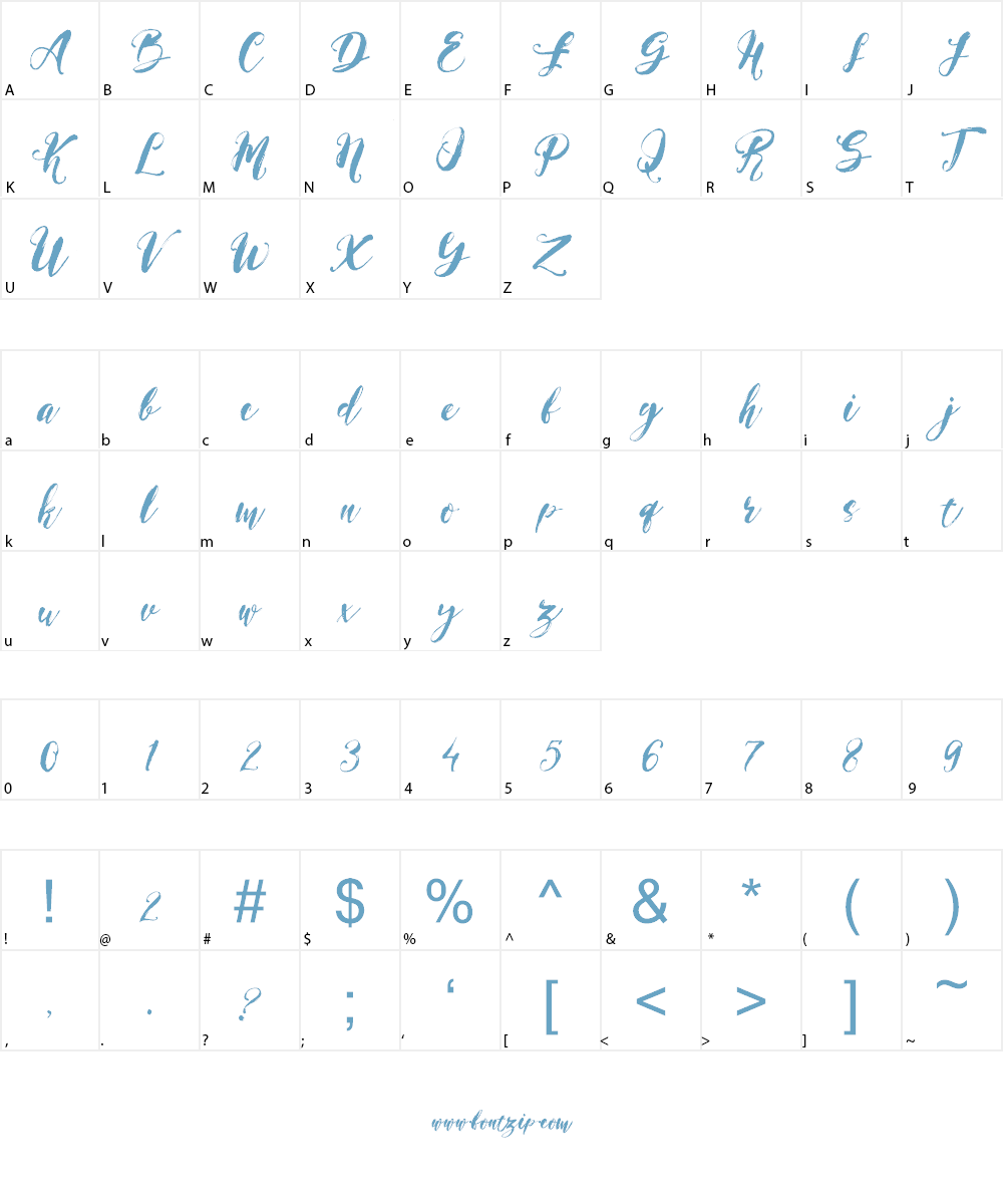 Magical Stylish Script Demo Font Character