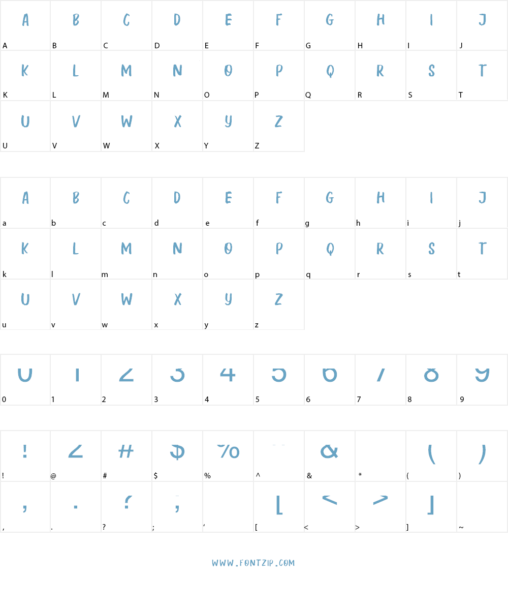 Ahoy Amigo DEMO Font Character