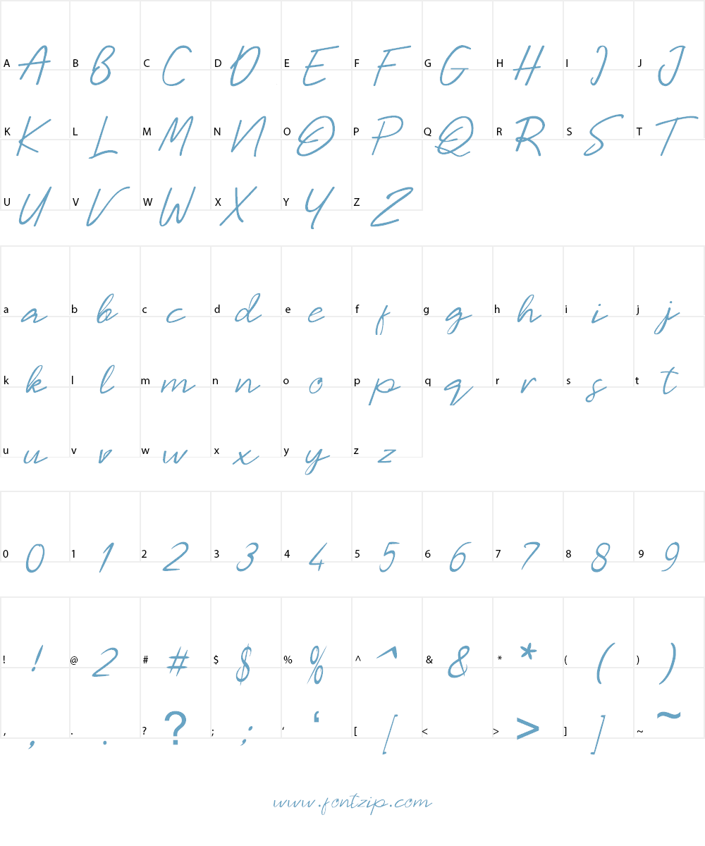 Malaya Font Character