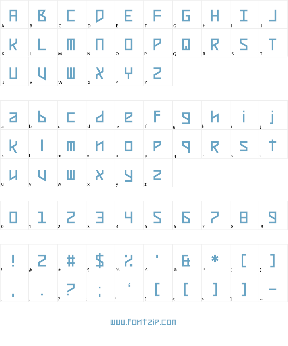 Zosilla Font Character
