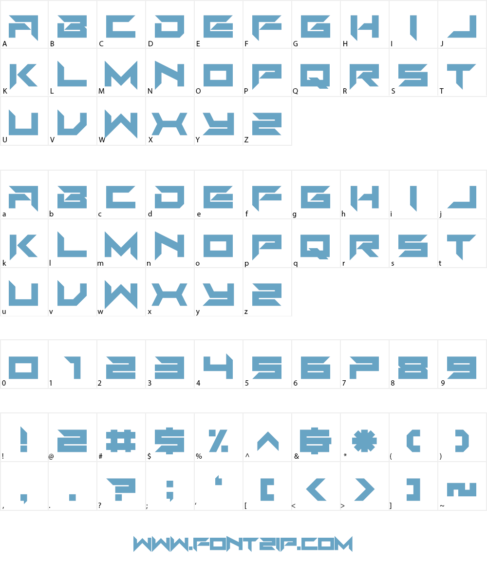Auto Mode Font Character