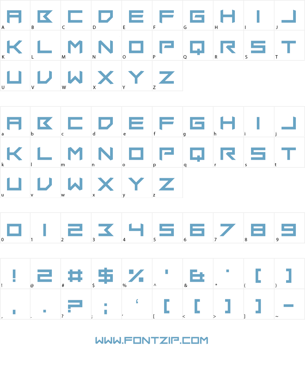 Insomniax Font Character