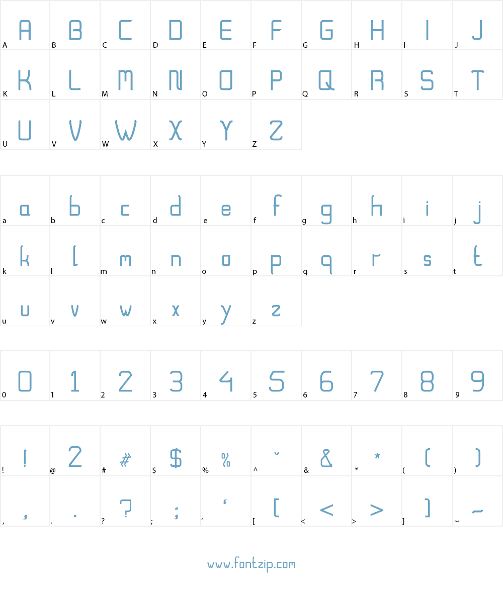 Longitude Swashes Font Character