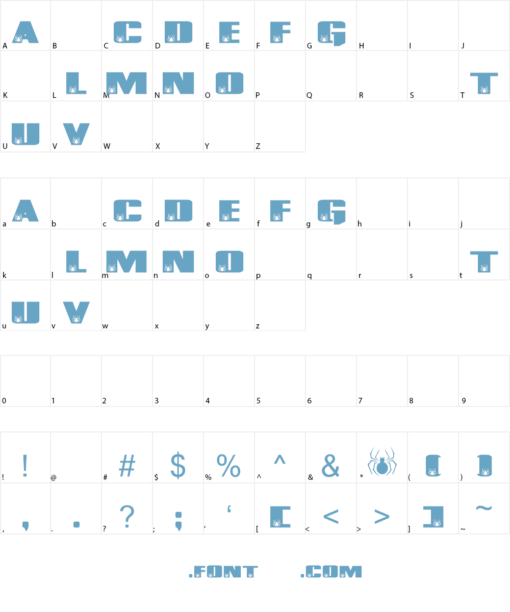 MEGALODON Font Character