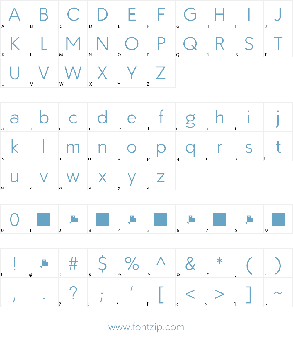 Paloseco Light Font Character