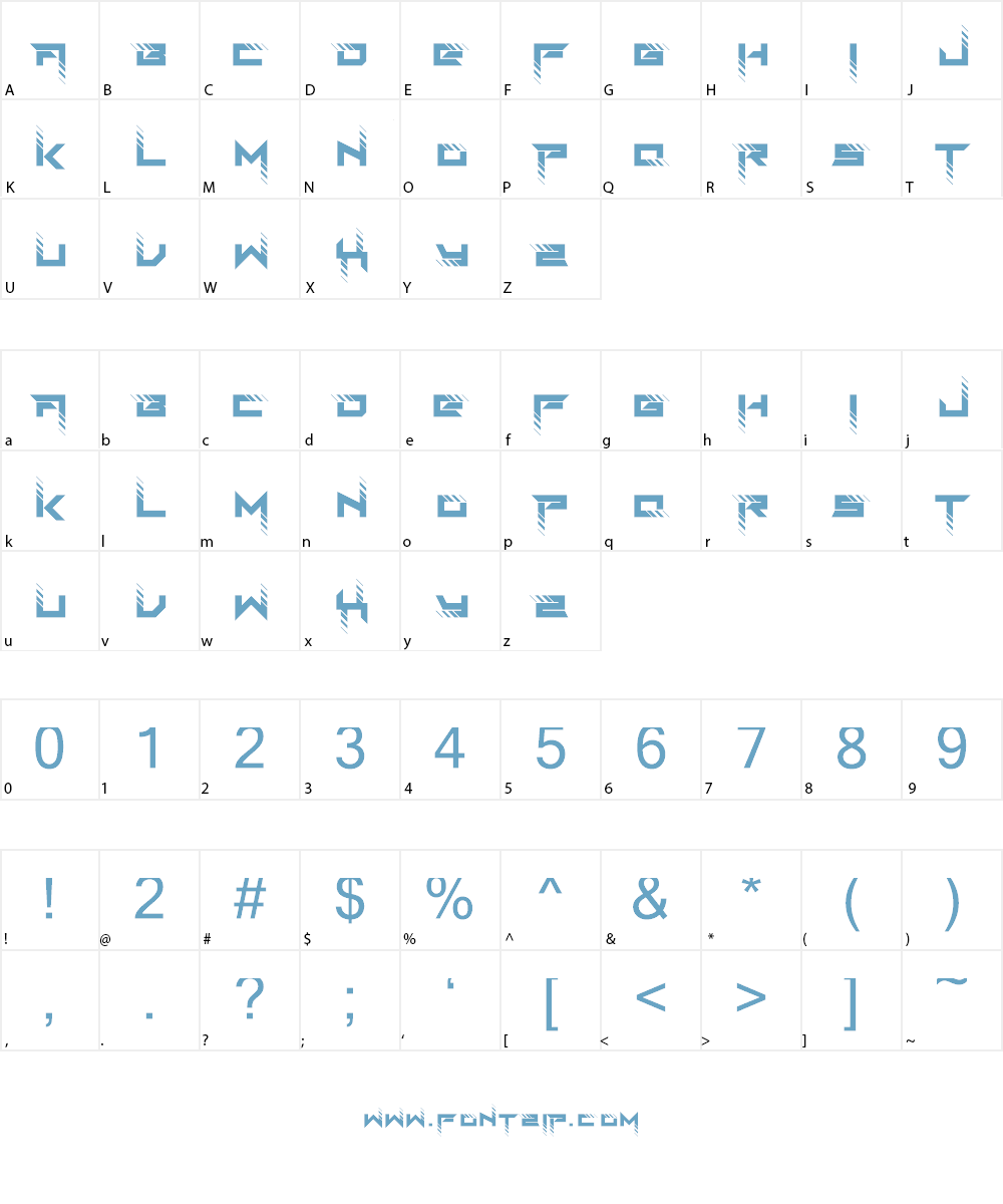 Roadtest Font Character