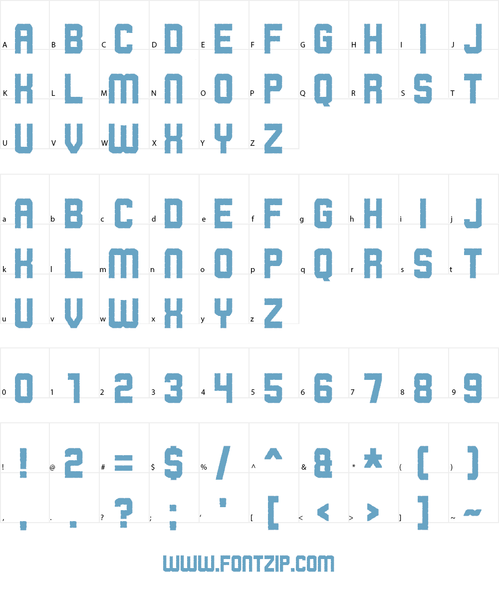 Rowdy Space Pirates Font Character