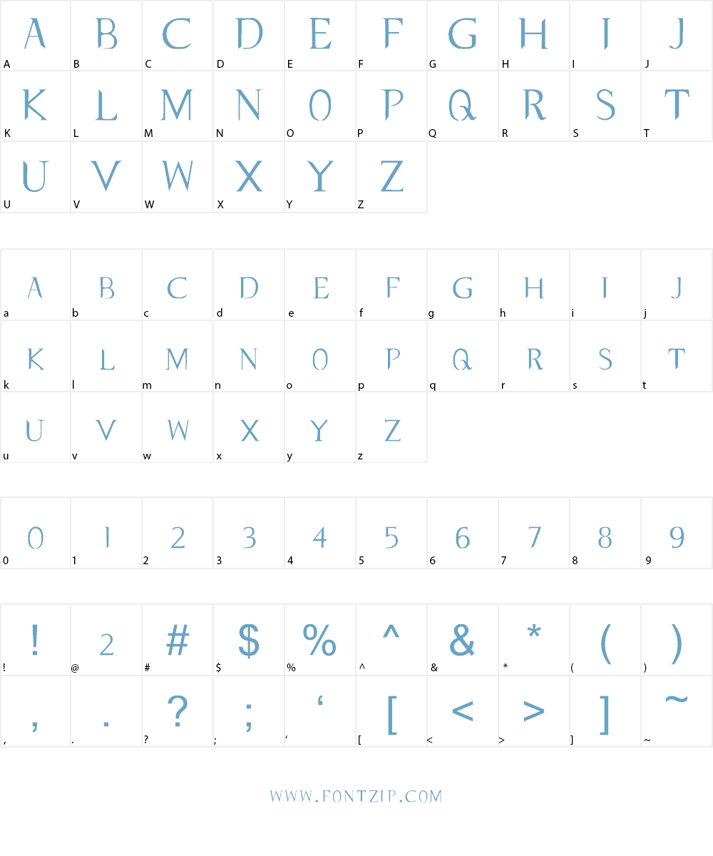 typernatural Font Character