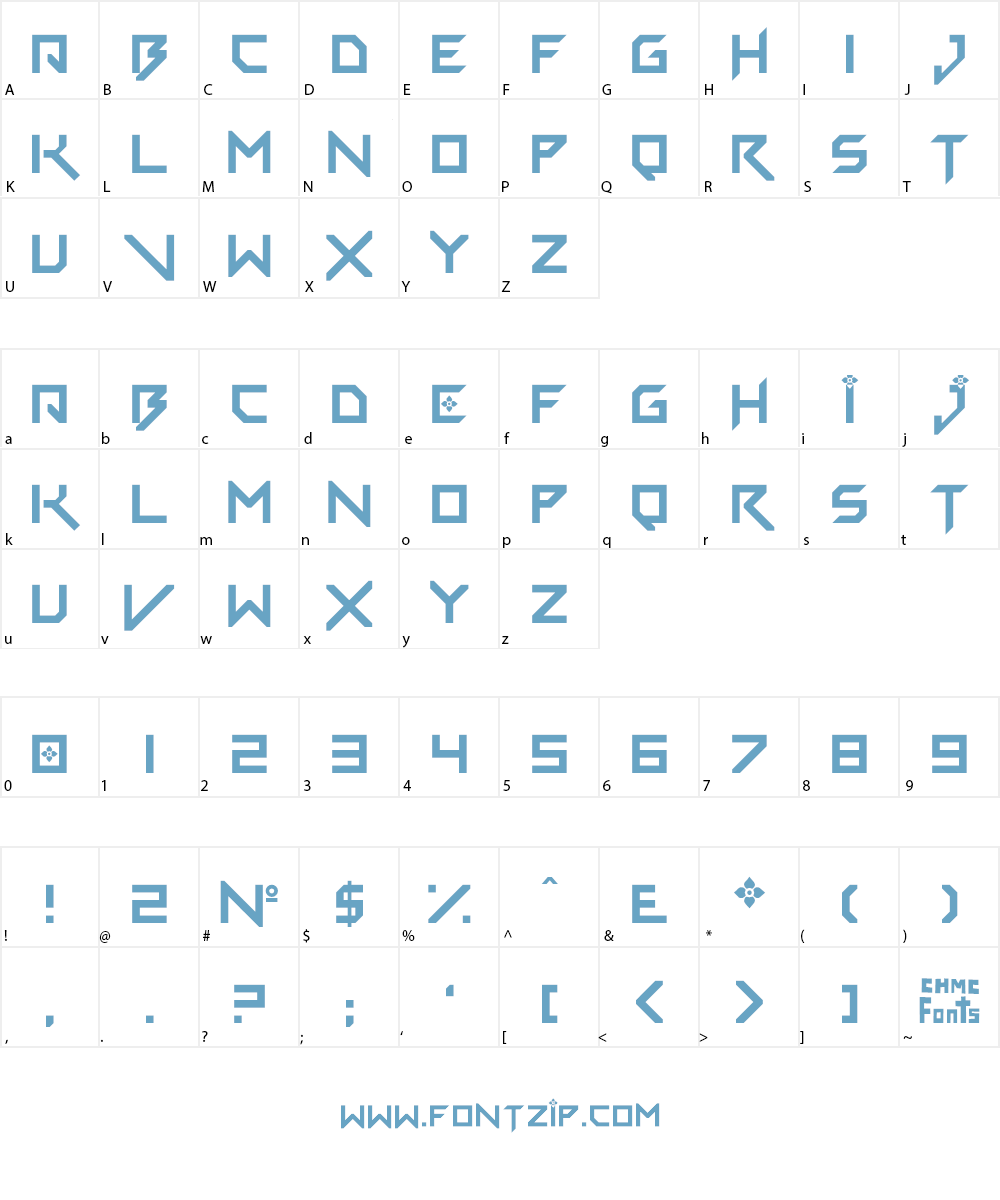 Vermin Fleur Font Character