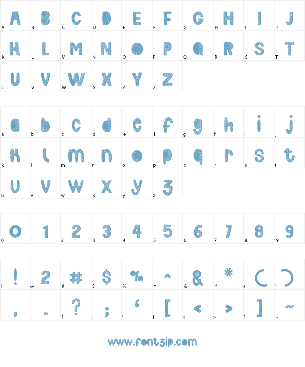 Faustpress Font Character