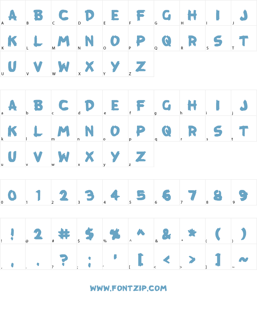 KreepTown Font Character