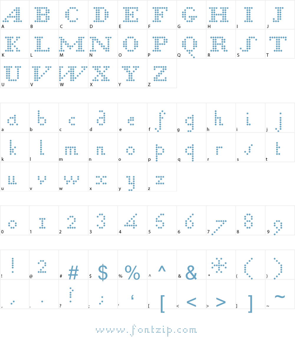 Raphigrafie Font Character