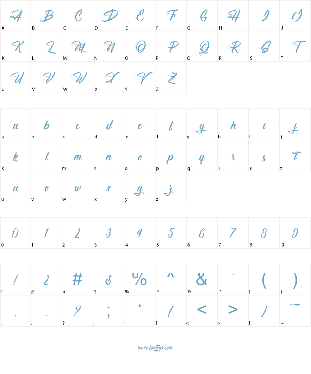 Antishbusy Font Character