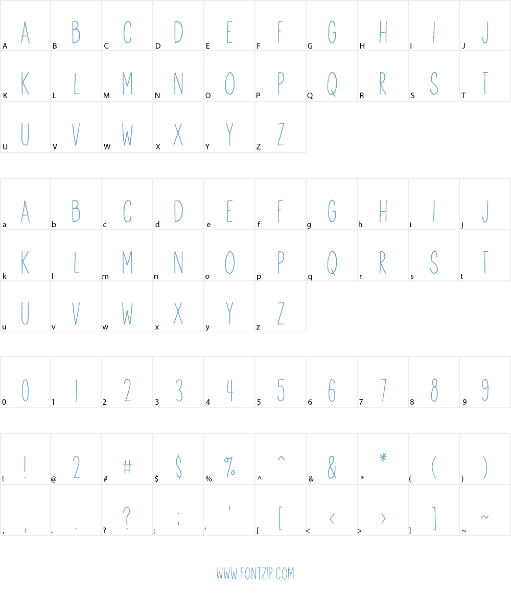 Anitype Redwood1 Font Character