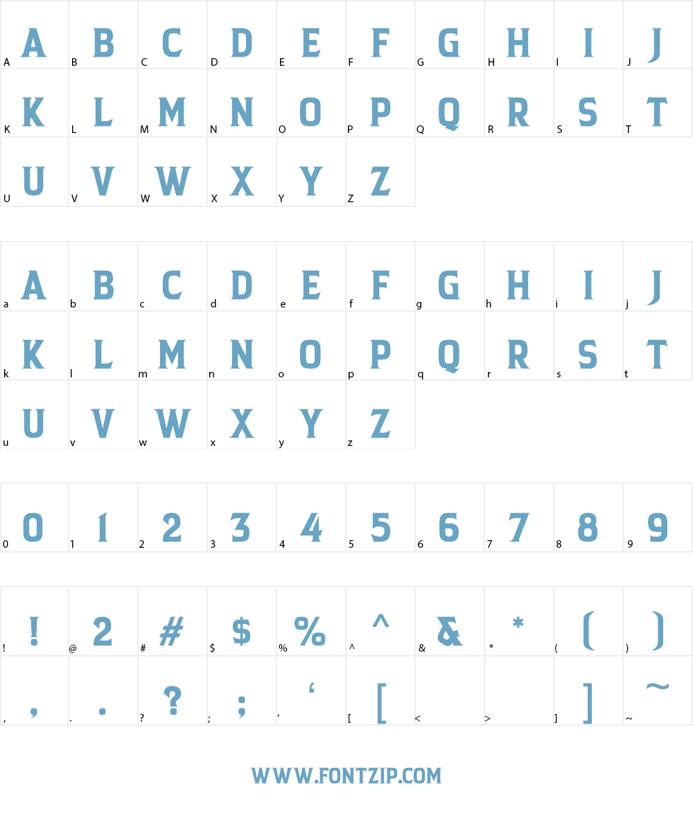 Backcountry Font Character