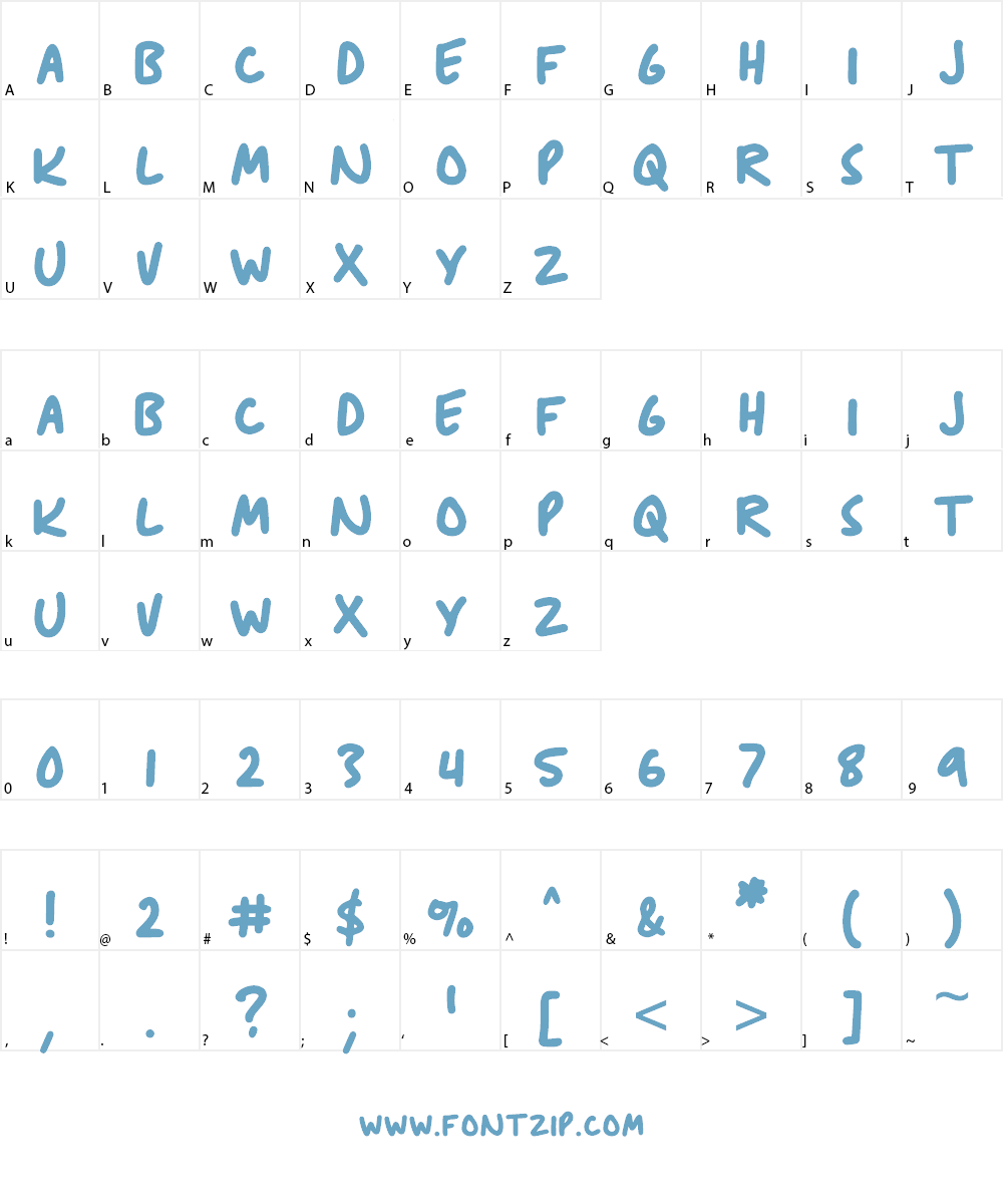 Anitype Journal1 Font Character
