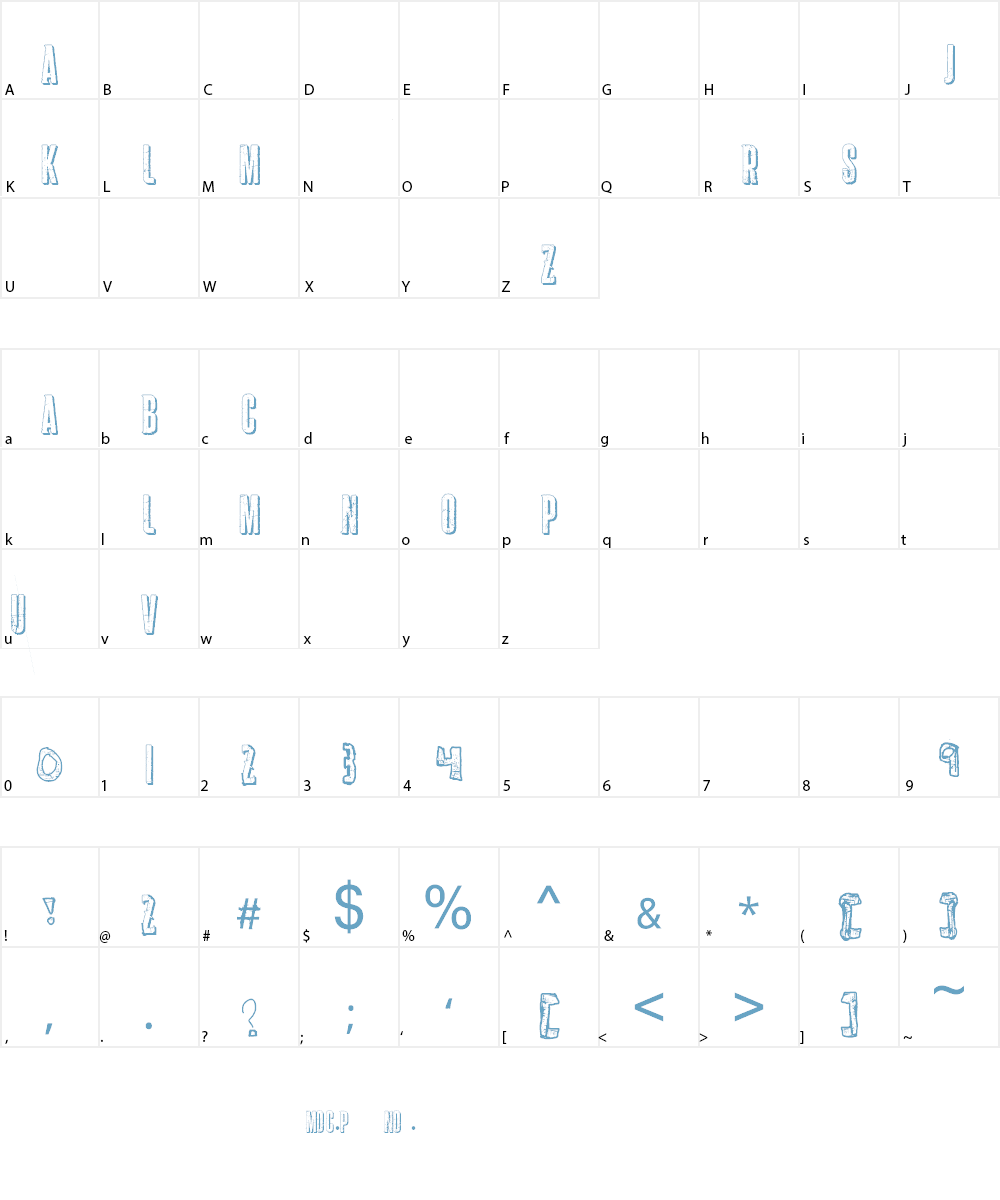 Lighting Font Character