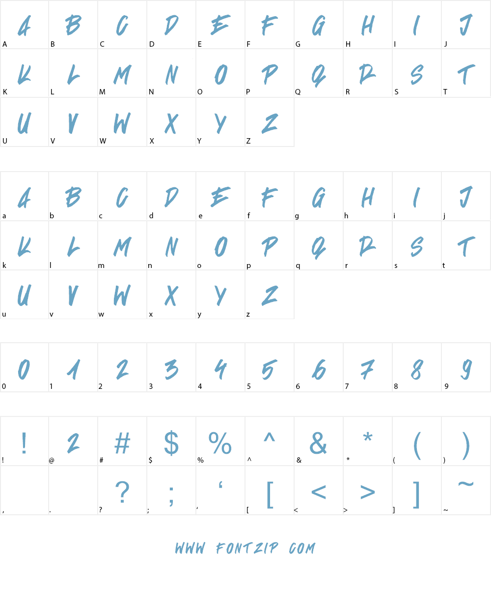 Signgual Font Character