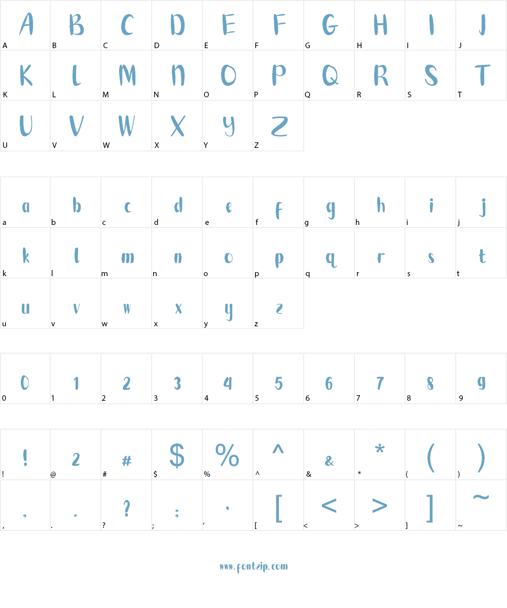 Agung3 Font Character
