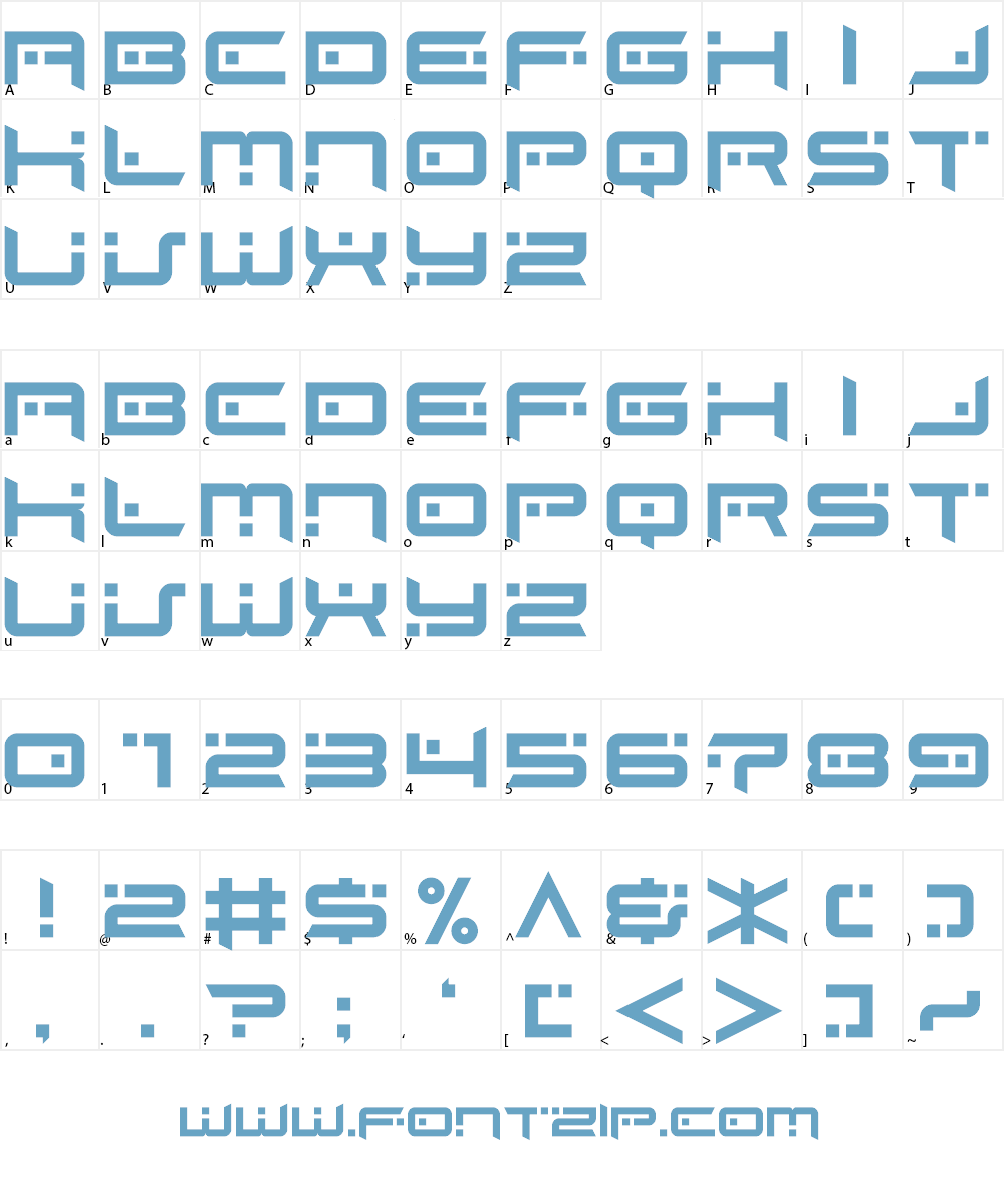 EC Dots Life Font Character
