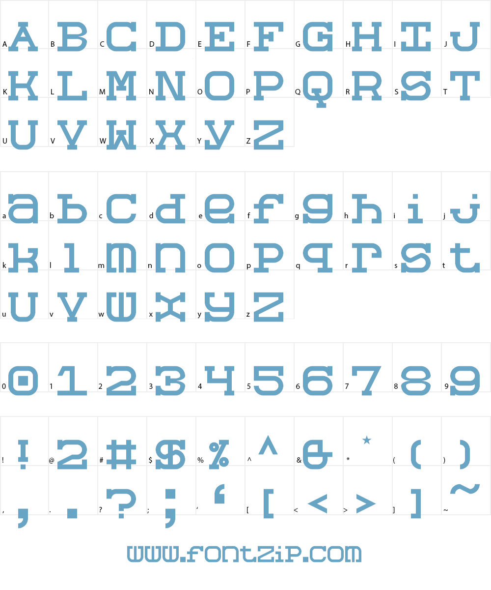 Slabberton Font Character