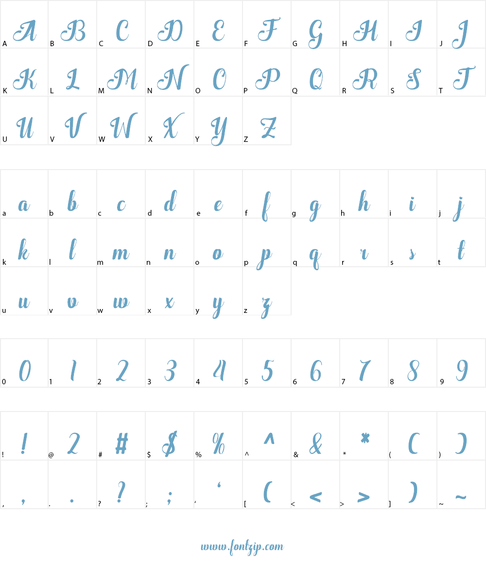 Quantum Font Character
