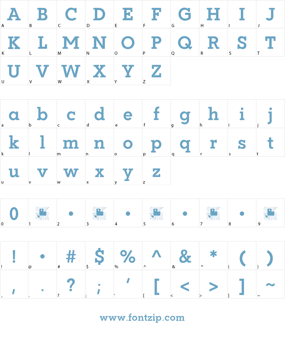 Coltan Gea Font Character