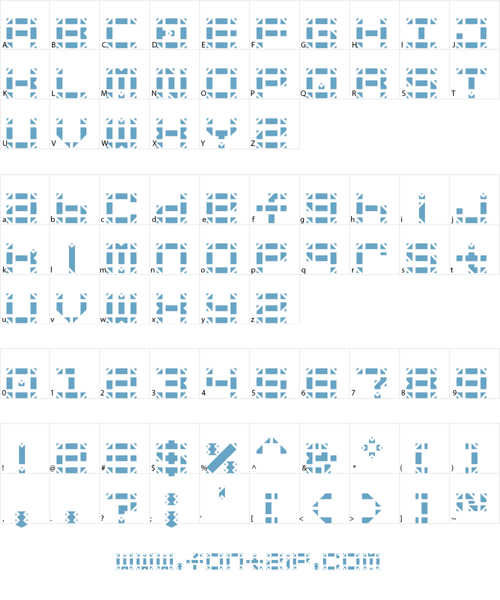 Soretti Stencil Font Character