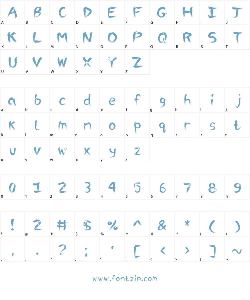 Painter Font Character