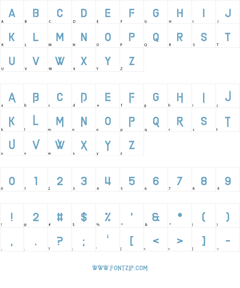 Alimony Font Character