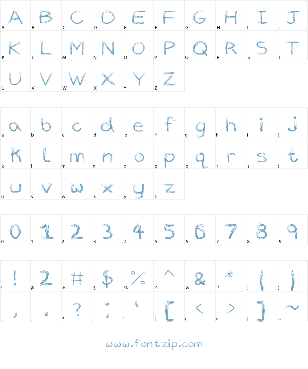 Marker Font Font Character