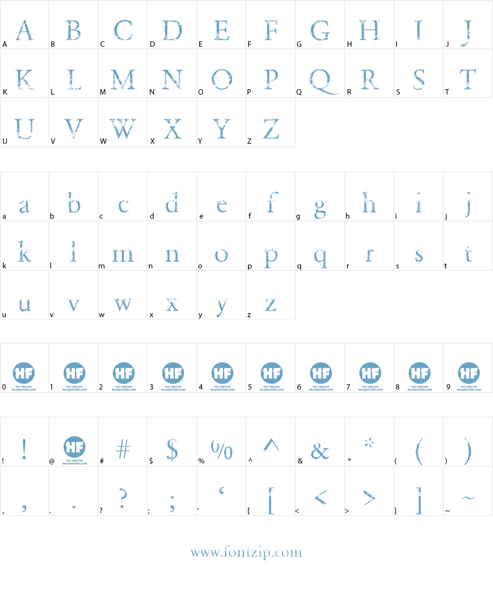 NIGHTMARE PILLS Font Character
