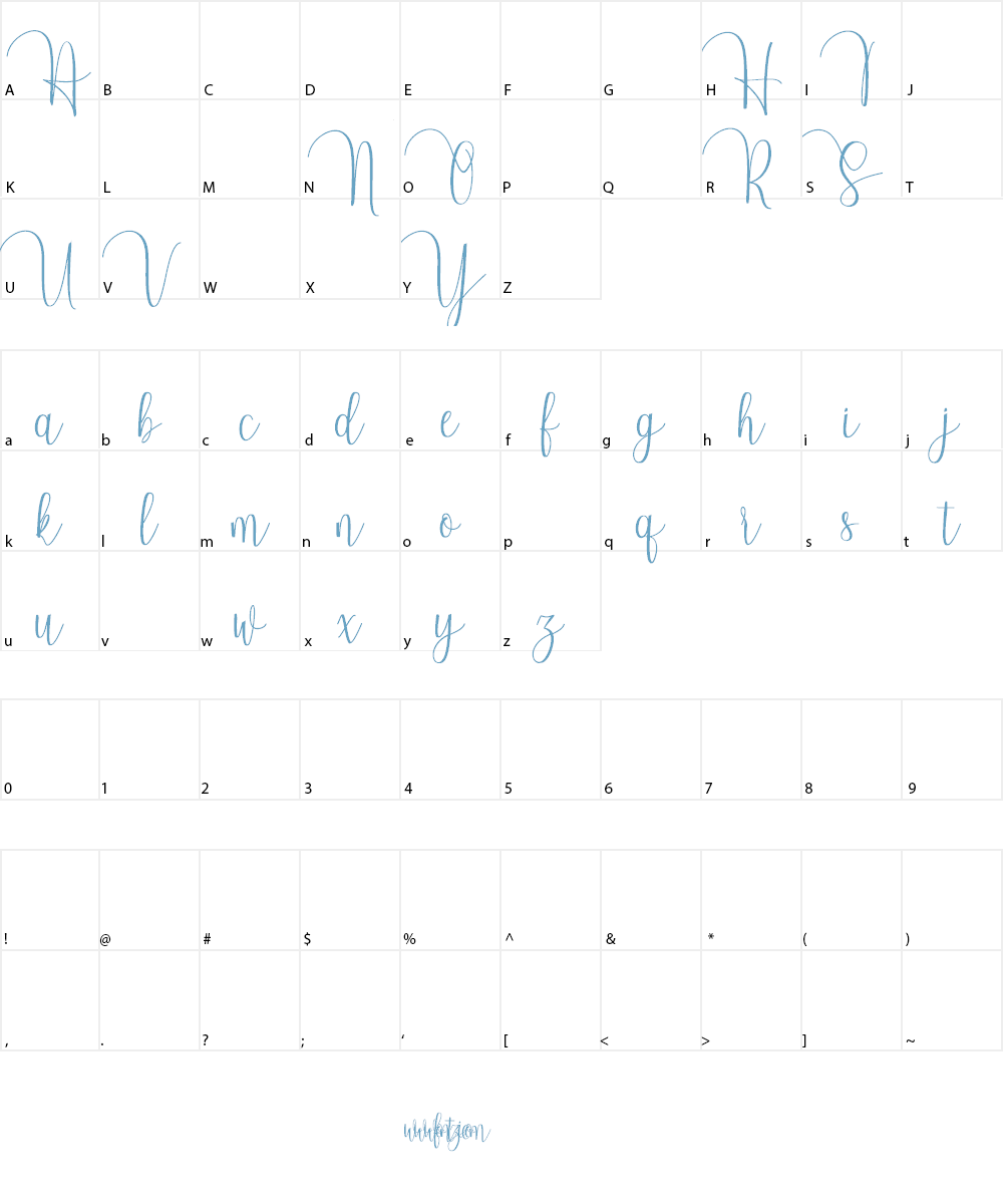 Almonds Font Character
