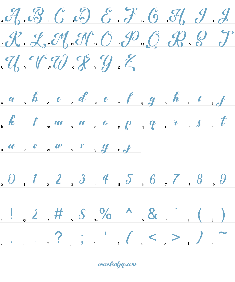 Kansha Font Character