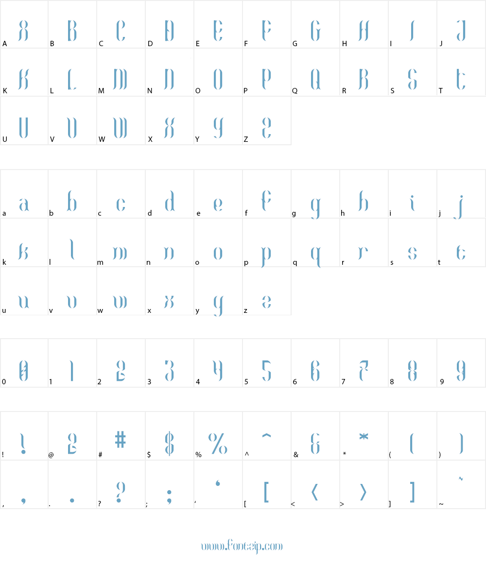 Sigilian Font Character