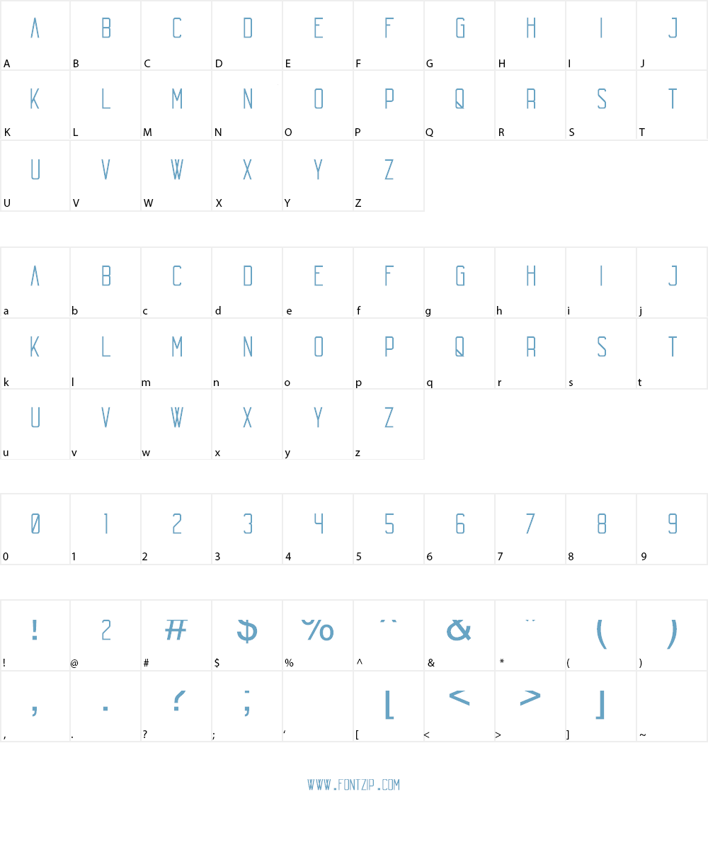 Echo Font Character