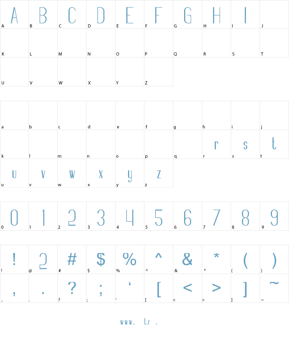 Fancy Font Character
