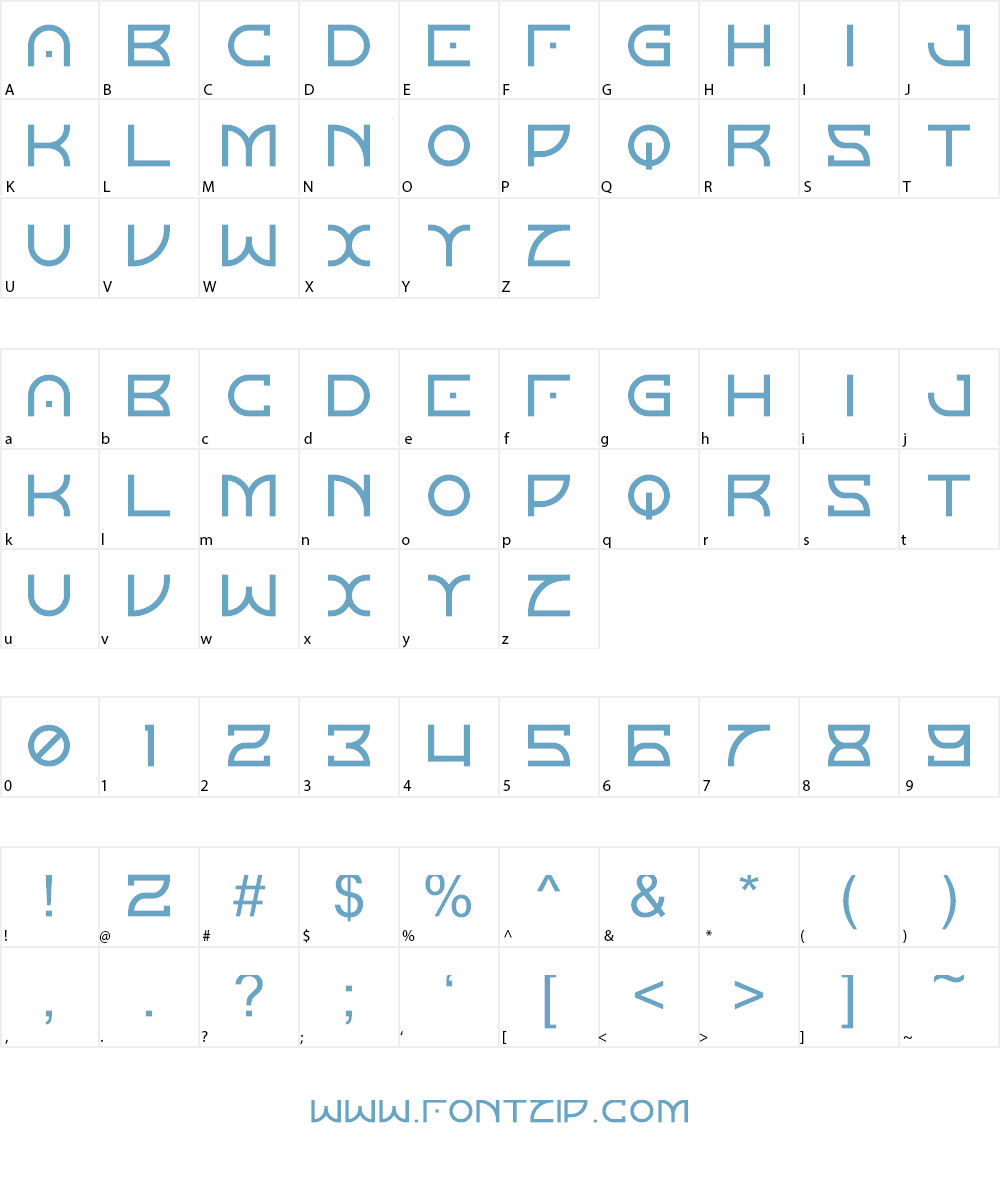Horizon Font Character