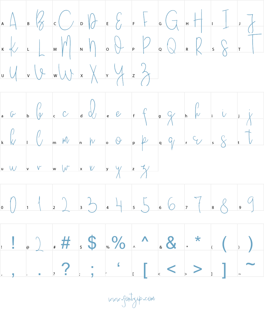 JustBecause Font Character