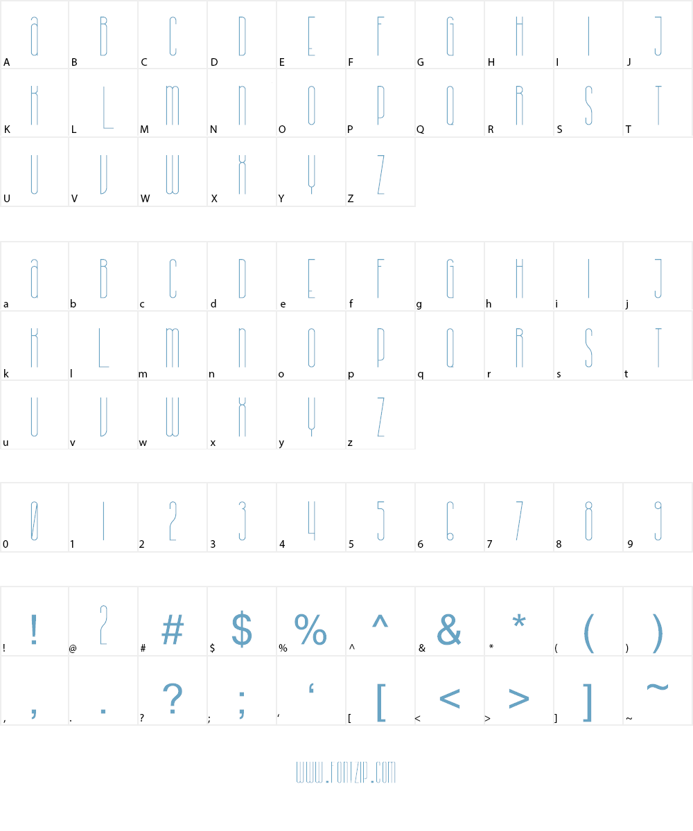 Kalpazan Font Character