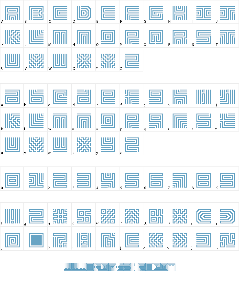 Absinthelyric Print Font Character