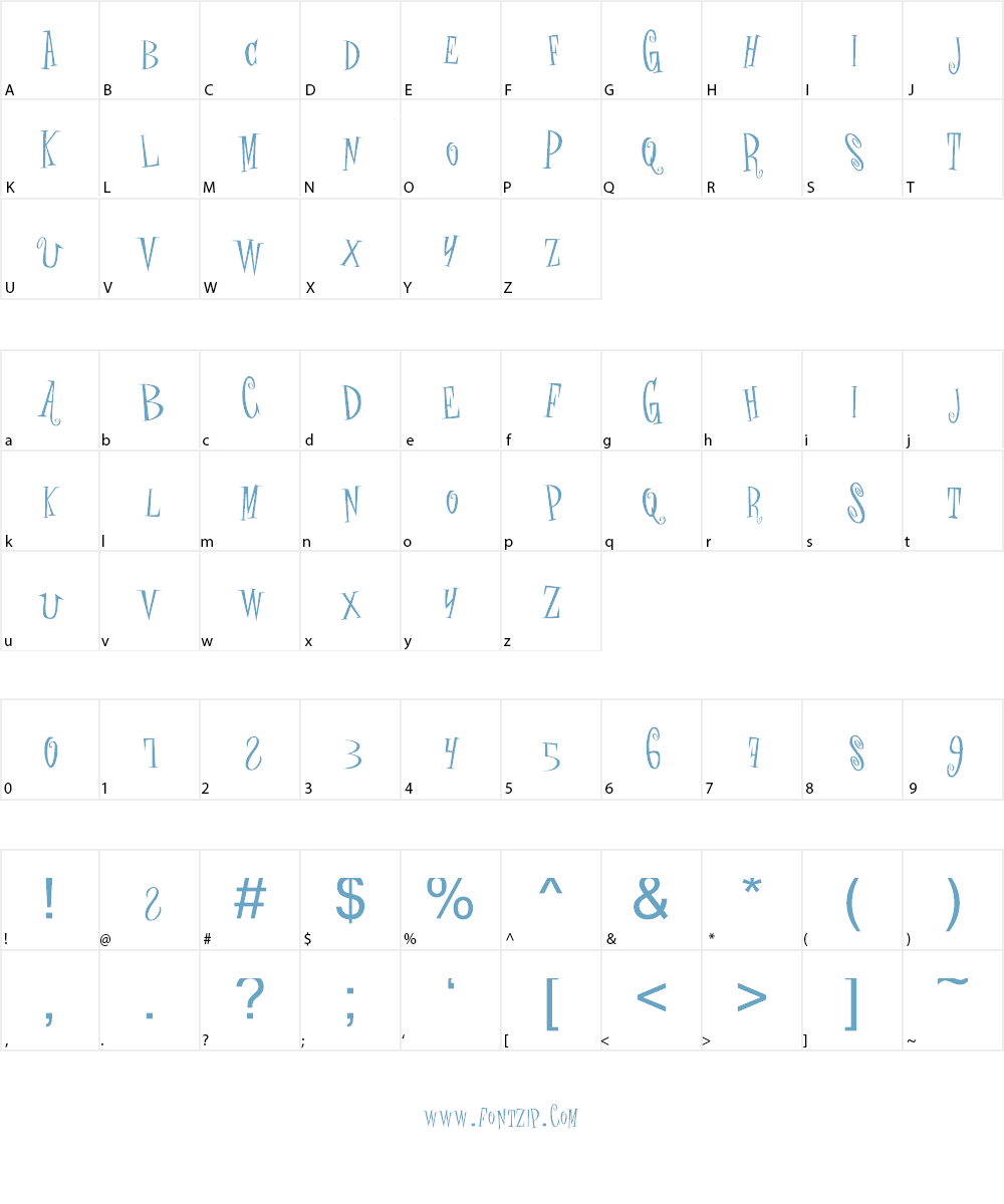 crAZYSCARYhalLowEeN Font Character