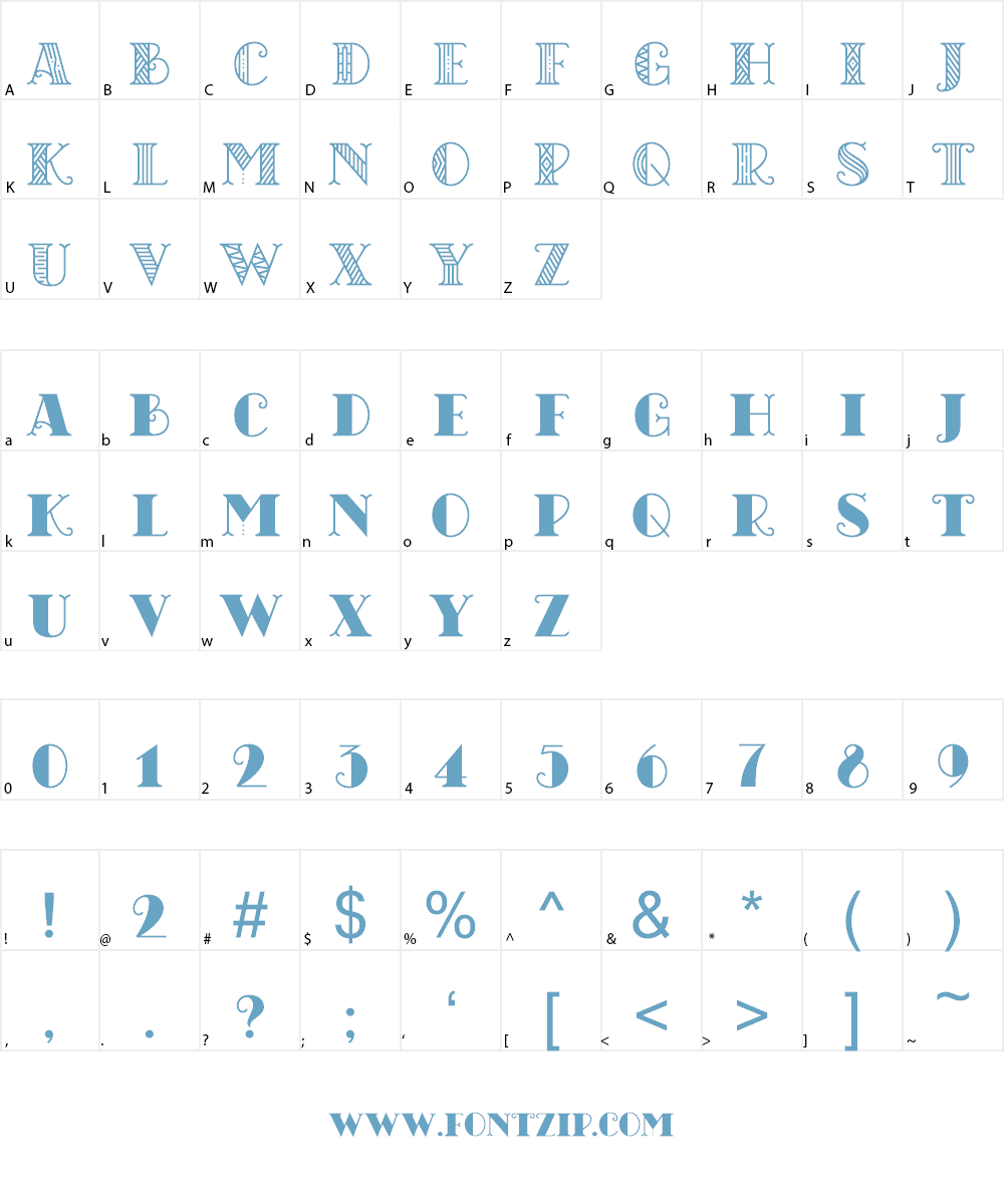 CHICAGO moonshine demo Font Character