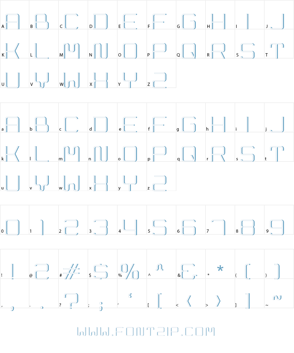 Cleptograph 3D Font Character