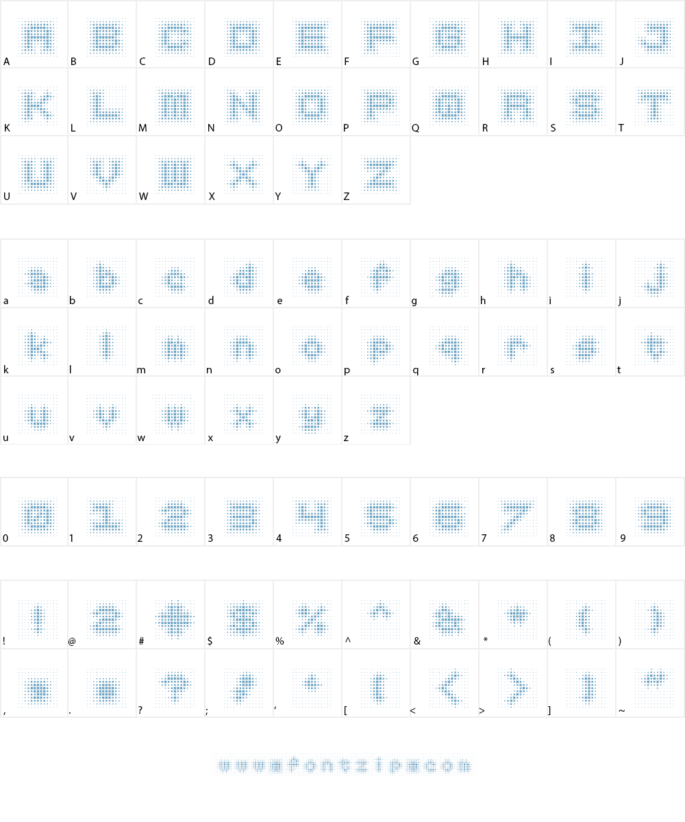 Fuzzy Logic Font Character