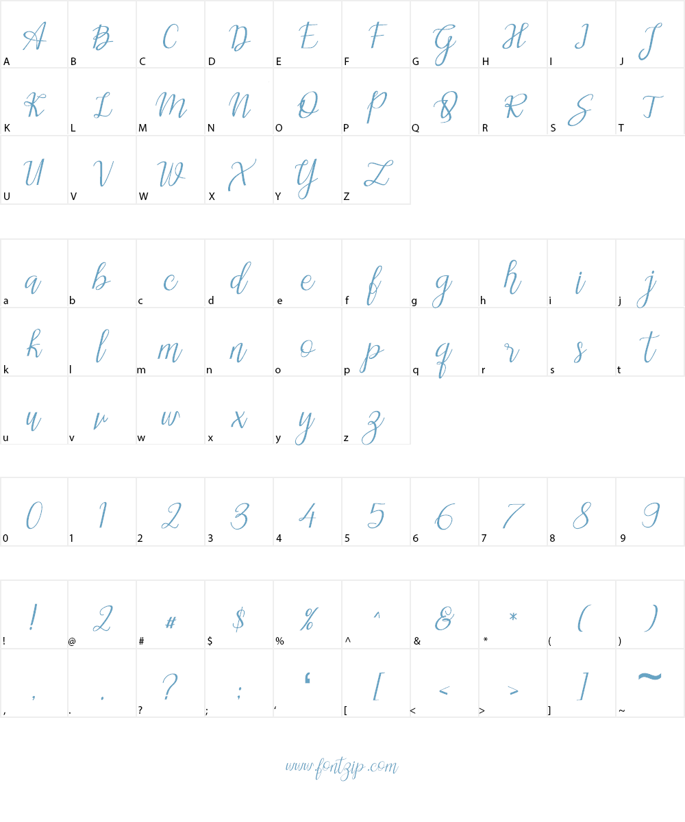 imelda Font Character