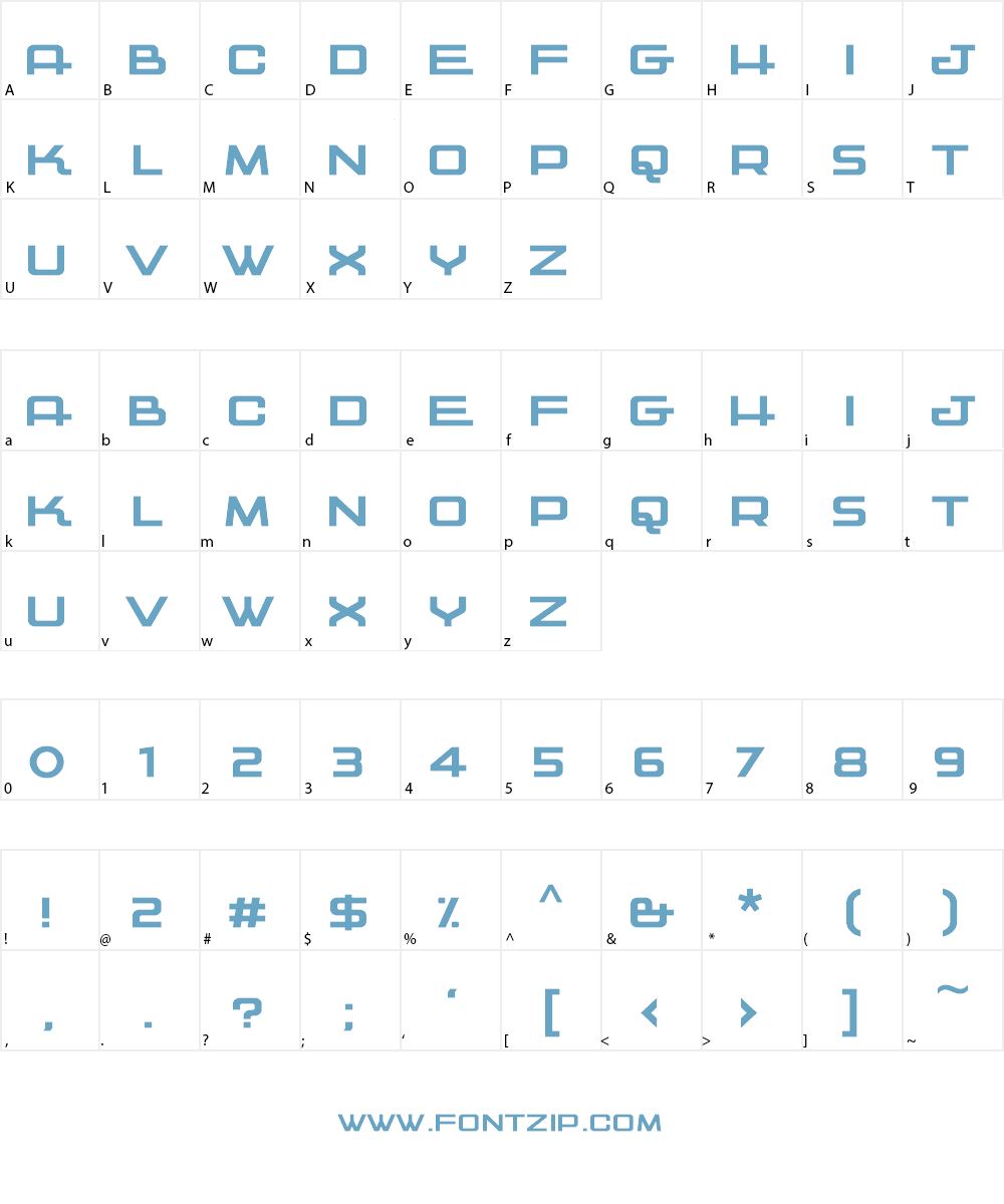 Kwajong Font Character