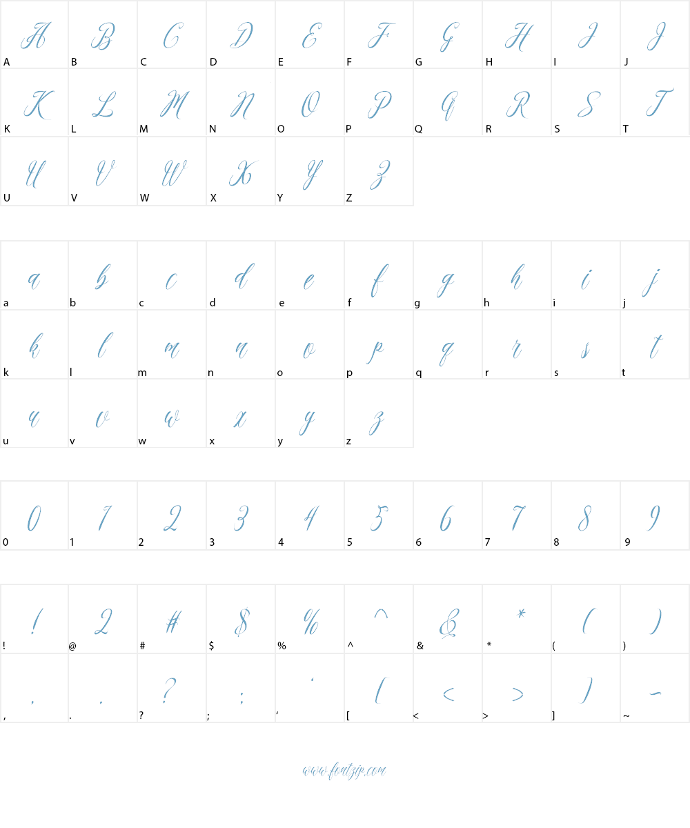 madania script Font Character