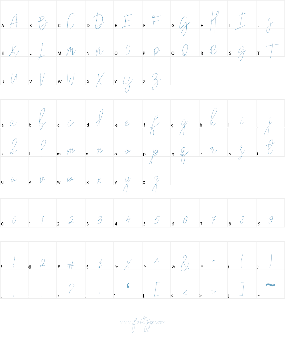 Nadine Font Character